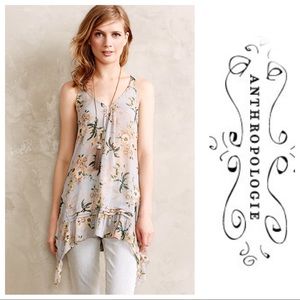 Anthropologie Magda Ruffle Tunic By Maeve